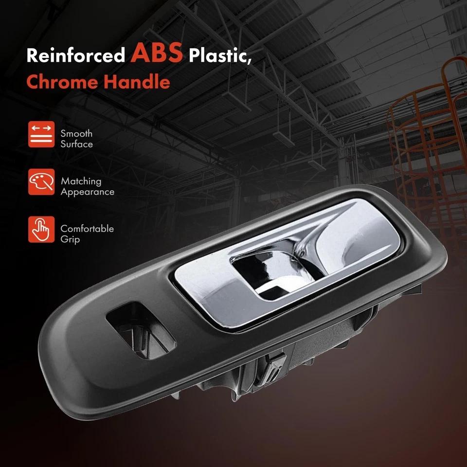 Manija de puerta interior cromada negra del conductor delantero para Ford Police Interceptor Sedán Foto 3 de 4