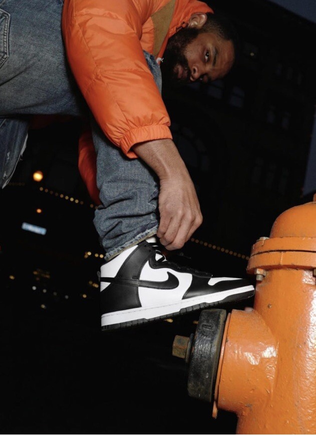 Nike Dunk Hi Retroパンダ 10.5 (US) 白/黒 NIKE DUNK HIGH RETRO 
