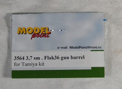 Model Point Metal Gun Barrel 3564 3,7 Sm. Flak36 Gun Barrel For Tamiya Kit 1/35