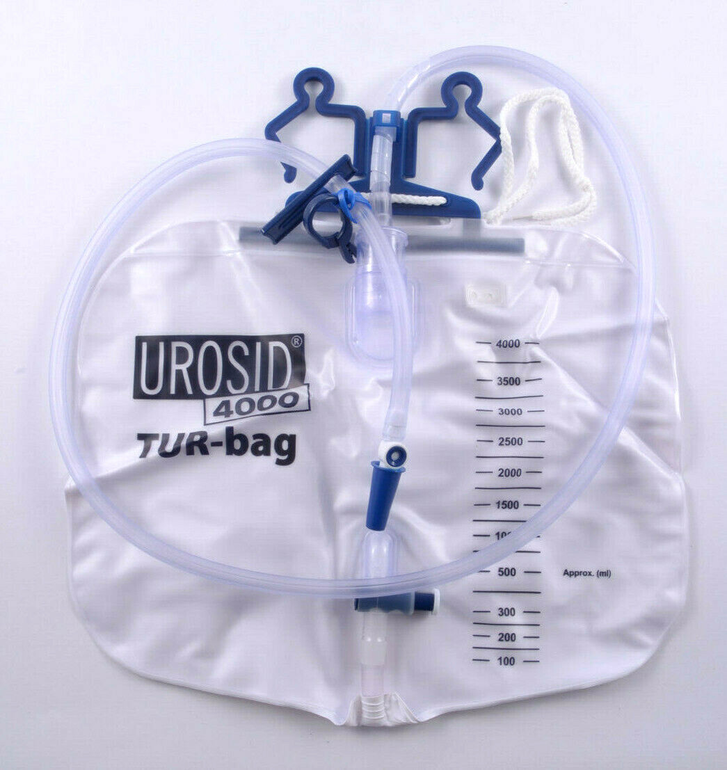 Lot De 5 Sachets à Urine Stériles UROSID Extra Grands 4000ml (4L) - 120cm De Long - Fabriqué En Allemagne