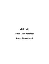 JVC VR-N100U Video Disc Recorder Owners Instruction Manual Reprint