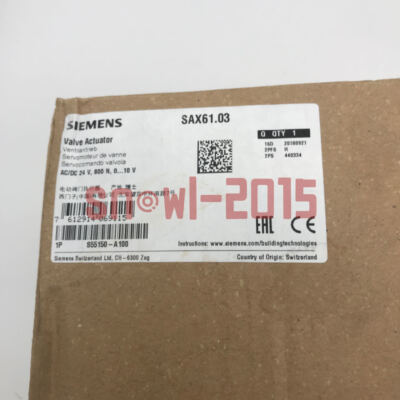 SIEMENS SAX61.03 Valve Actuator NEW