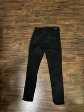 HOLLISTER High Rise Crop Black Jean Legging Advanced Stretch Sz 4