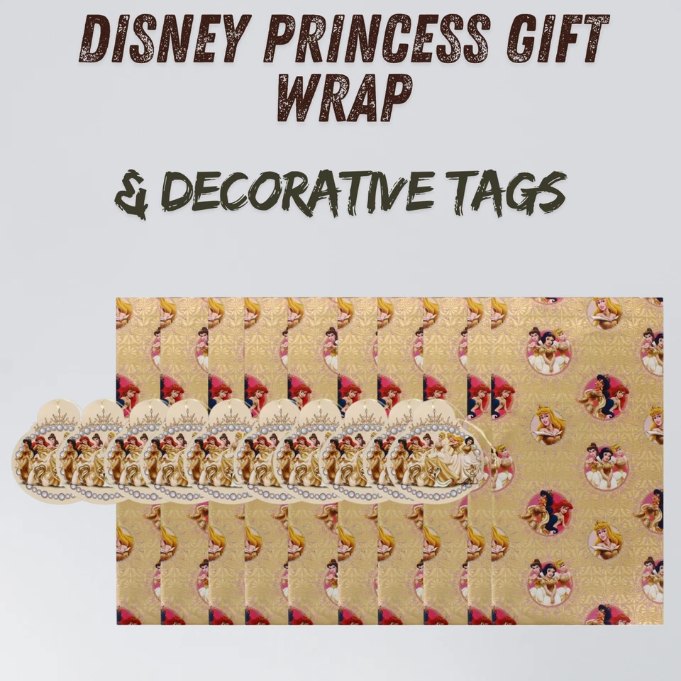 6-12 Disney Princess  Wrapping Paper: Perfect for Christmas, Birthday, 50CMX69CM - Image 4 of 4