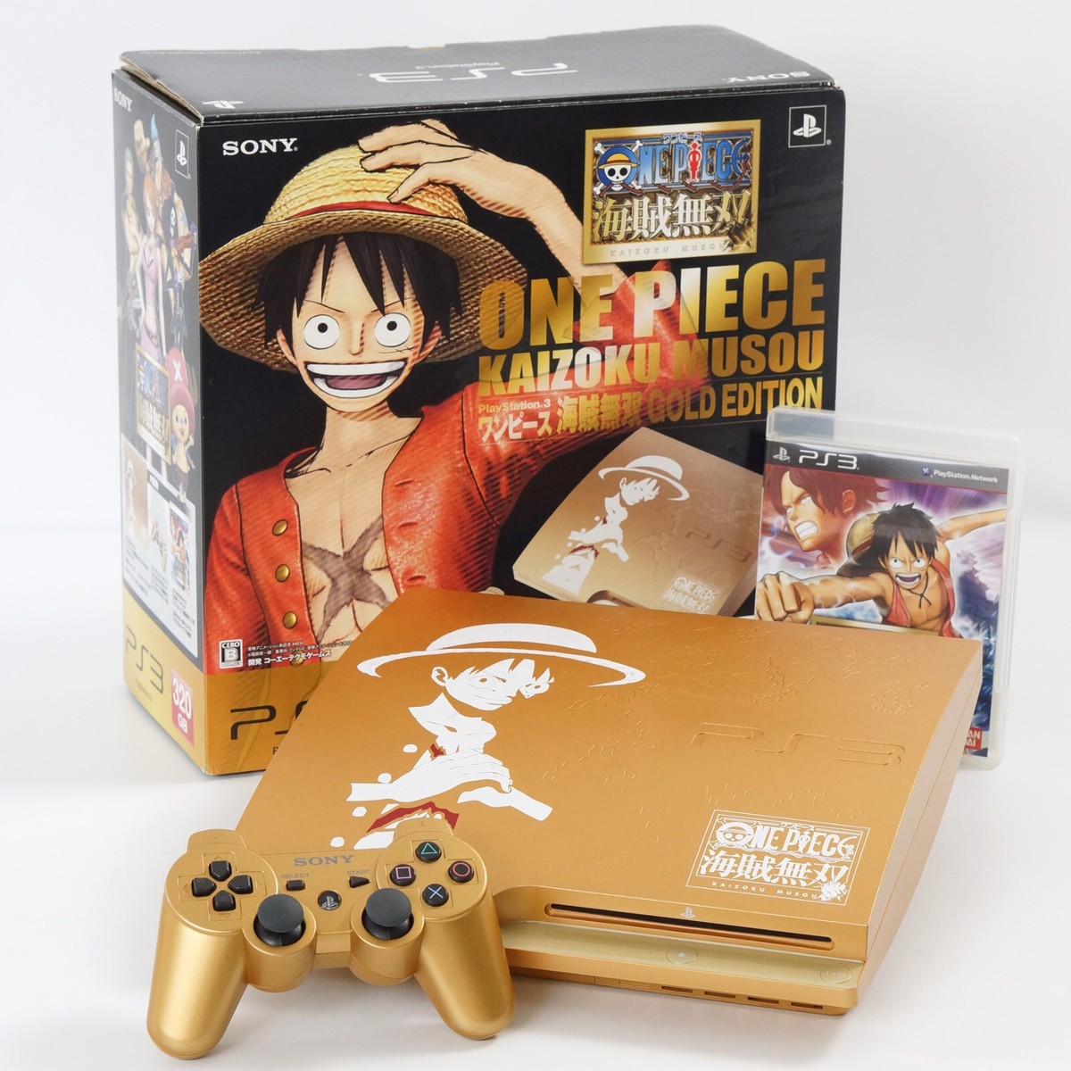 PS3 Playstation3 ONE PIECE GOLD Console CECH-3000B 320GB PS3 Playstation3 ONE PIECE GOLD Console CECH-3000B 320GB