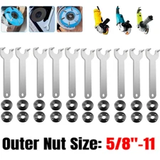 Grinder Flange Angle Spanner Metal Lock Nut for Dewalt Milwaukee Makita 5/8"-11