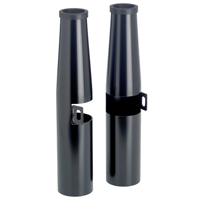Lowbrow Customs Black 39mm Fork Shrouds Sportster XL Dyna narrow