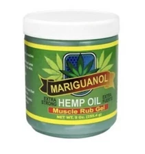 Hemp Oil Muscle Rub Gel Extra  Strong 9 OZ