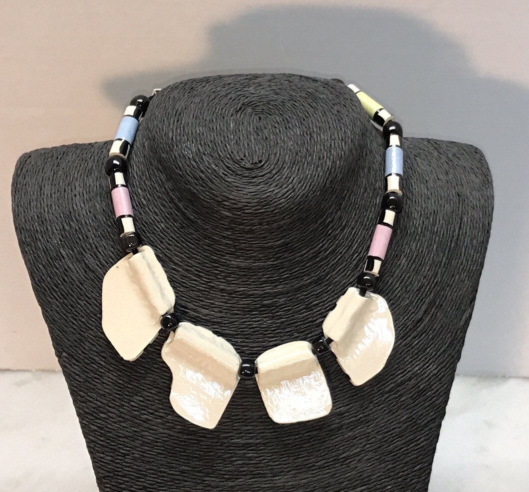 KAPLAN Artisan Ceramic Beaded Geometric Abstract … - image 11