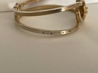 Eastern Star Masonic Clamp Shut Bracelet Goldtone — photo 3
