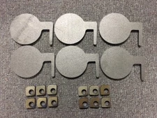 AR500 Steel Target Dueling Tree DIY Kit 6pc 4" x 1/4" Paddles with Tabs! USA!