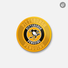 Pittsburgh Penguins NHL  4'' X 4'' Round Decorative Magnet