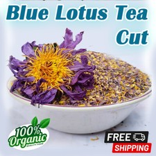 Blue Lotus Nymphaea Caerulea Flower Tea Cut 100 Organic Natural Herbal Tea
