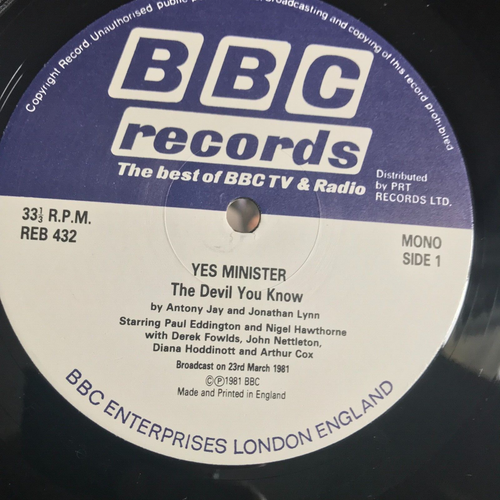 YES MINISTER BBC TV Comedy Vinyl LP - Nigel Hawthorne, Derek Fowlds - Picture 3 of 5