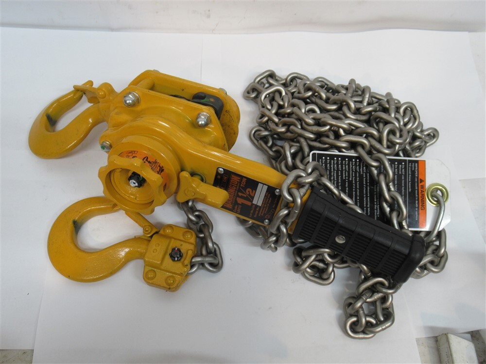 Harrington LB01520 20ft. Lift Lever Chain Hoist for sale online eBay