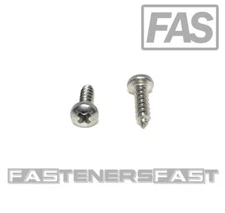 (100) #4 x 3/8 Stainless Steel Phillips Pan Head Sheet Metal Screws Type A