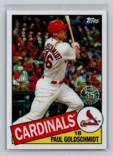 2020 Topps #85-90 Paul Goldschmidt 1985 Topps 35th Anniversary Blue (Series 1)