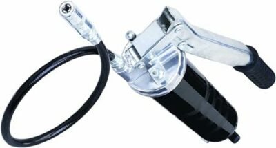 LUMAX LX-1123 Black HD Deluxe Lever Grease Gun with 18'' Flex Hose and Coupler