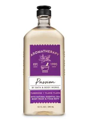 Bath & Body Works Aromatherapy PASSION TUBEROSE YLANG Body Wash Foam Bath