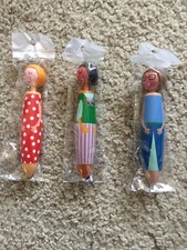 3-piece Cute Character Retractable Pen Set. Adorable 