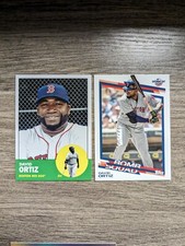 David Ortiz Red Sox 2022 Topps Archives + 2022 Topps Opening Day Bomb Squad 