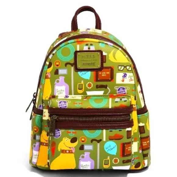 ?❗️SALE❗️? Loungefly Disney Pixar Up Dug & Knick-Knacks Mini Backpack Disney Parks Pixar Up Dug Faux Leather Mini Backpack with  main image 2