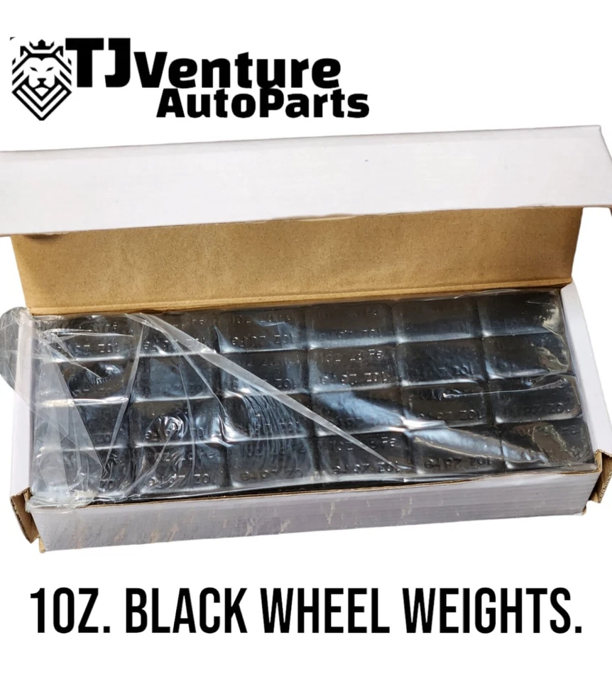 6 КОРОБОК 1 УНЦИЯ BLACk КОЛЕСНЫЕ ВЕСА КЛЕЙКАЯ ЛЕНТА 54 ФУНТА БЕЗ СВИНЦА 864 ШТ. - Изображение 3 из 4