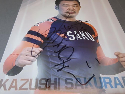 Kazushi Sakuraba Signed Bellator 8x11 Promo Autographed Beckett BAS COA 1B - Picture 3 of 5