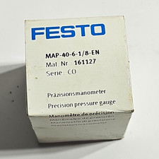 Festo MAP-40-6-1/8-EN Pressure Gauge 6 Bar 40mm Face 1/8in Bottom Mount