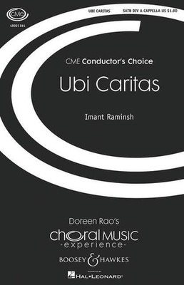 Ubi Caritas mixed choir (SATB divisi) a cappella Raminsh Boosey & Hawkes, New Yo