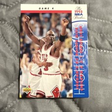 Upper Deck NBA Finals Michael Jordan 201 Chicago Bulls 1993-94 Basketball Card