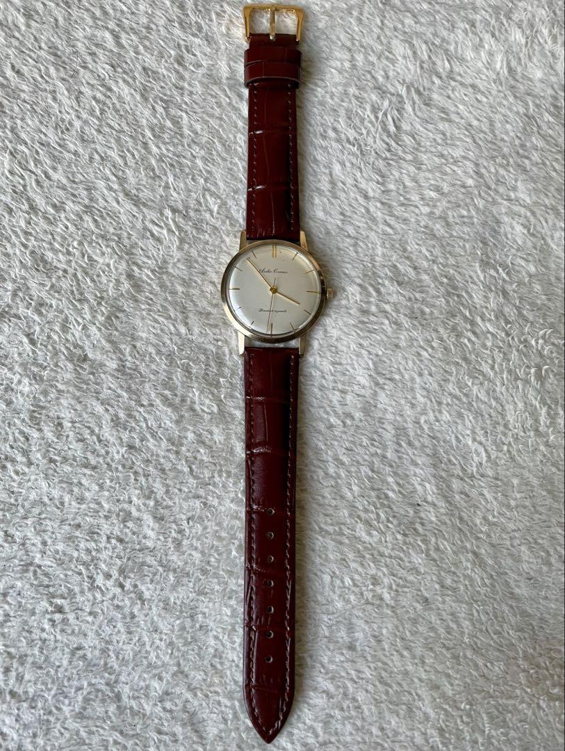 Seiko Gold Tone 26mm Date Womens Watch Brown Leather V782-8E50 w New Battery Women's Seiko Watch Brown Leather Strap SWR072 – Walter  main image 3