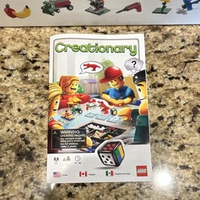 LEGO Games 3844 Creationary Board Game Complete Set 338 pcs Box