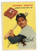 1954 Wilson Franks  Johnny Groth White Sox G-VG  ID:452724