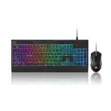 Teclado Y Mouse Inalambrico Gamer Set Croma Gaming Iluminacion Teclas Para Pc
