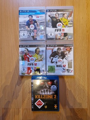 PS3 Playstation 3 Spielesammlung FIFA 11 12 13 NHL 12 Killzone 2