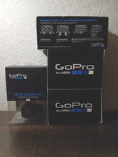GoPro Wi-Fi Combo Kit + Remote Control Live Stream HD Hero Camera + Accessories 