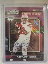 2025 Panini NIL Contenders CARDALE JONES Campus Legends Auto PURPLE /50