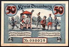 DRAMBURG / DRAWSKO POMORSKIE 1920  Sanding Mill  Complete German Notgeld Poland