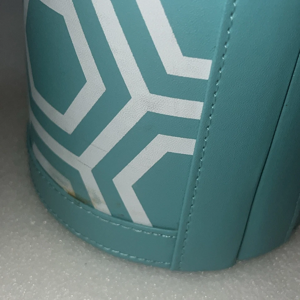 DOS Auténticos Origami Búho Móvil Joyería Bar Verde azulado Estuche de Viaje Raro Foto 4 de 4