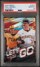 2025 Topps Finest Paul Skenes Let's Go! PSA 10 Gem Mint Case Hit SSP Pop 3! LGC1
