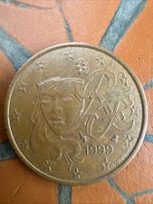 Frankreich 5-Eurocent- M&uuml;nze 1999Vor Euro Einf&uuml;hrungSammelm&uuml;nze Kursm&uuml;nze