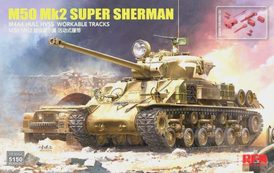 RYEFIELD MODEL RFM RM-5150 1/35 M50 Mk2 Super Sherman w/ Workable Tracks