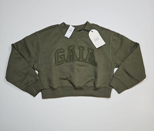 Gap Kids GAIA Green Cropped Sweatshirt Size Medium NWT