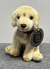 FAO Schwarz Dog Plush Golden Retriever Yellow Lab 11" Stuffed Animal