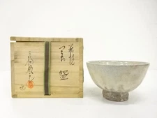 7563555: JAPANESE TEA CEREMONY / HAGI WARE TEA BOWL CHAWAN / TOSHIYUKI MIWA