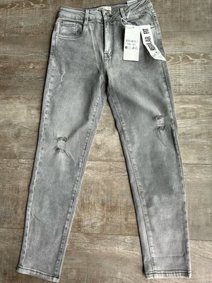 Made In Italy Hello Miss Skinny Jeans Gr. 40/L Neu Hellgrau