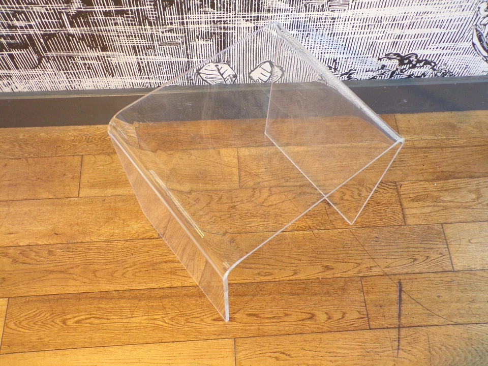 TABLE BASSE PLEXIGLAS 70-80-DESIGN-DLG ROCHE BOBOIS - Photo 4/4