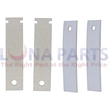 4x WE03X37317 - WE03X37318 Dryer Drum Glide Set - Compatible with GE, Hotpoint