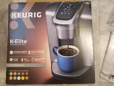 #ad Keurig K Elite Single Serve Coffee Maker Brushed Silver – Parts Repair $15.99